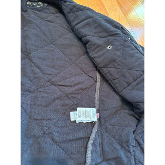 Vintage J. Crew Men’s Quilted Navy Barn Coat, M - Picture 5 of 7